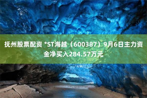 抚州股票配资 *ST海越（600387）9月6日主力资金净买入284.57万元