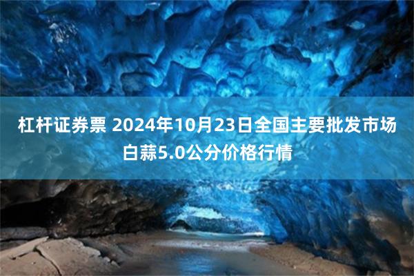 杠杆证券票 2024年10月23日全国主要批发市场白蒜5.0公分价格行情