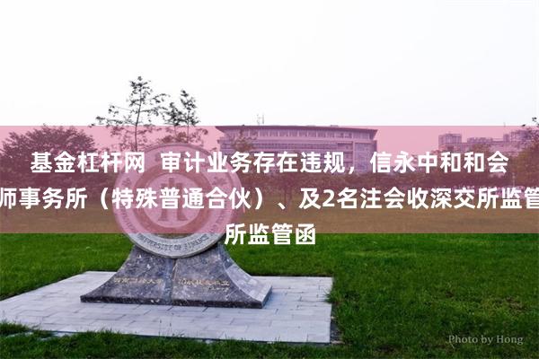 基金杠杆网  审计业务存在违规，信永中和和会计师事务所（特殊普通合伙）、及2名注会收深交所监管函