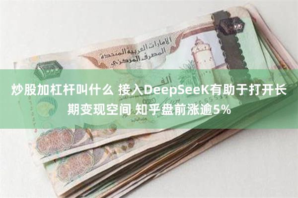 炒股加杠杆叫什么 接入DeepSeeK有助于打开长期变现空间 知乎盘前涨逾5%